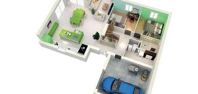 Programme terrain + maison à Polliat en Ain (01) de 1019 m² à vendre au prix de 318300€ - 3