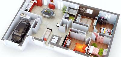 Programme terrain + maison à Corcelles-en-Beaujolais en Rhône (69) de 500 m² à vendre au prix de 296000€ - 3