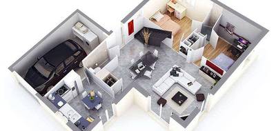 Programme terrain + maison à Bâgé-Dommartin en Ain (01) de 648 m² à vendre au prix de 254600€ - 3