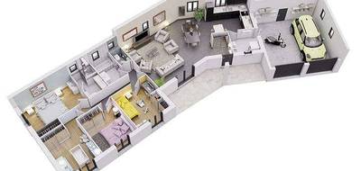 Programme terrain + maison à Nivolas-Vermelle en Isère (38) de 761 m² à vendre au prix de 414000€ - 2