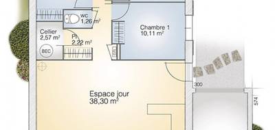 Programme terrain + maison à Bagnols-sur-Cèze en Gard (30) de 83 m² à vendre au prix de 222300€ - 4