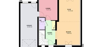 Programme terrain + maison à Rémilly en Moselle (57) de 101 m² à vendre au prix de 289000€ - 3