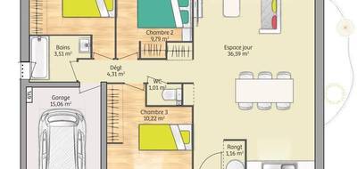 Programme terrain + maison à Évreux en Eure (27) de 76 m² à vendre au prix de 196000€ - 4