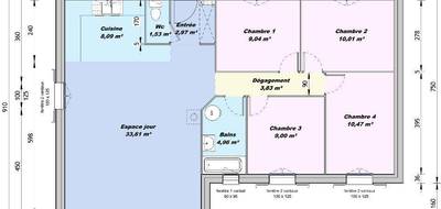 Programme terrain + maison à Tresques en Gard (30) de 93 m² à vendre au prix de 269000€ - 3
