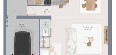 Programme terrain + maison à Auvers-le-Hamon en Sarthe (72) de 100 m² à vendre au prix de 205555€ - 4