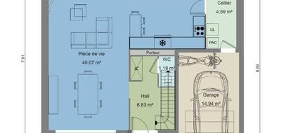 Programme terrain + maison à Beuvry-la-Forêt en Nord (59) de 124 m² à vendre au prix de 366371€ - 3