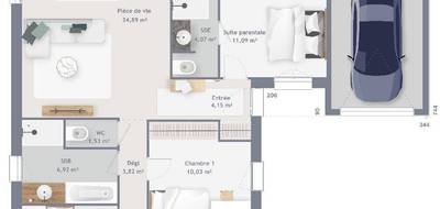Programme terrain + maison à Saint-André-d'Hébertot en Calvados (14) de 106 m² à vendre au prix de 281146€ - 4