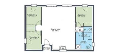 Programme terrain + maison à Montluçon en Allier (03) de 90 m² à vendre au prix de 175995€ - 4