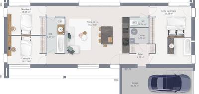 Programme terrain + maison à La Chapelle-Hareng en Eure (27) de 95 m² à vendre au prix de 218150€ - 4