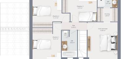 Programme terrain + maison à Bavinchove en Nord (59) de 140 m² à vendre au prix de 336000€ - 4