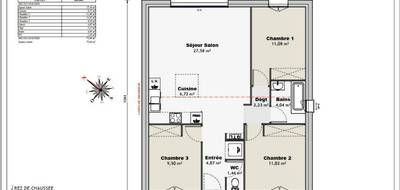 Programme terrain + maison à Saintes en Charente-Maritime (17) de 77 m² à vendre au prix de 193000€ - 4
