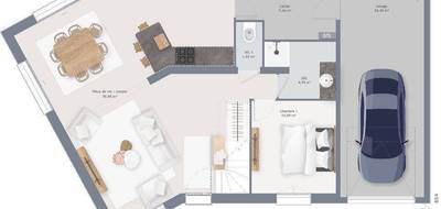 Programme terrain + maison à Précigné en Sarthe (72) de 110 m² à vendre au prix de 270445€ - 4