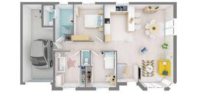 Programme terrain + maison à Salins-les-Bains en Jura (39) de 100 m² à vendre au prix de 178050€ - 4