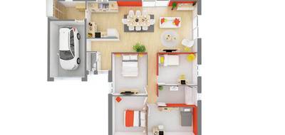 Programme terrain + maison à Sceaux-sur-Huisne en Sarthe (72) de 103 m² à vendre au prix de 214432€ - 4