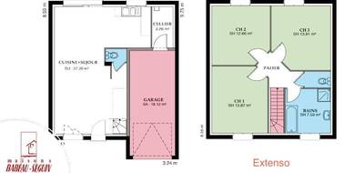 Programme terrain + maison à Saint-Privat-la-Montagne en Moselle (57) de 93 m² à vendre au prix de 321360€ - 4