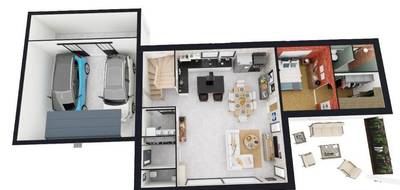 Programme terrain + maison à Saint-Maurice-de-Rémens en Ain (01) de 121 m² à vendre au prix de 385000€ - 3