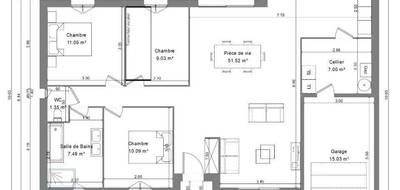 Programme terrain + maison à Ambillou en Indre-et-Loire (37) de 90 m² à vendre au prix de 229900€ - 3