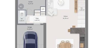 Programme terrain + maison à Le Havre en Seine-Maritime (76) de 105 m² à vendre au prix de 430425€ - 4