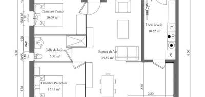 Programme terrain + maison à Thue et Mue en Calvados (14) de 85 m² à vendre au prix de 225500€ - 3