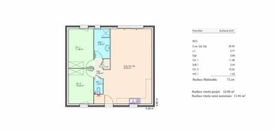 Programme terrain + maison à Vendrennes en Vendée (85) de 90 m² à vendre au prix de 161744€ - 4