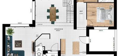 Programme terrain + maison à La Chapelle-Saint-Laud en Maine-et-Loire (49) de 134 m² à vendre au prix de 312700€ - 4