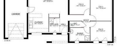 Programme terrain + maison à Villefranche-sur-Cher en Loir-et-Cher (41) de 110 m² à vendre au prix de 225947€ - 4