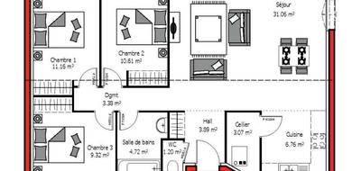 Programme terrain + maison à Clermont en Landes (40) de 85 m² à vendre au prix de 216500€ - 4