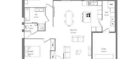 Programme terrain + maison à Nouzilly en Indre-et-Loire (37) de 90 m² à vendre au prix de 256300€ - 4