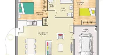 Programme terrain + maison à Franqueville-Saint-Pierre en Seine-Maritime (76) de 65 m² à vendre au prix de 244000€ - 4