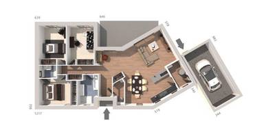 Programme terrain + maison à Poulx en Gard (30) de 100 m² à vendre au prix de 425000€ - 4