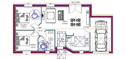 Programme terrain + maison à Auros en Gironde (33) de 90 m² à vendre au prix de 189680€ - 4