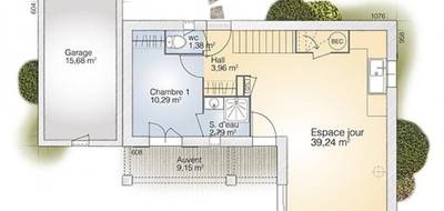 Programme terrain + maison à Lédenon en Gard (30) de 90 m² à vendre au prix de 370700€ - 4