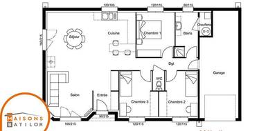 Programme terrain + maison à Sornay en Haute-Saône (70) de 91 m² à vendre au prix de 204950€ - 4