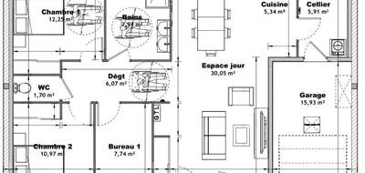 Programme terrain + maison à Bagnoles de l'Orne Normandie en Orne (61) de 88 m² à vendre au prix de 217427€ - 3