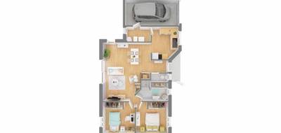 Programme terrain + maison à Belin-Béliet en Gironde (33) de 75 m² à vendre au prix de 259777€ - 3