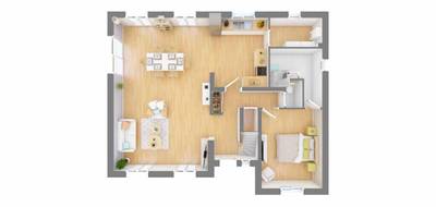 Programme terrain + maison à Les Arsures en Jura (39) de 122 m² à vendre au prix de 240400€ - 3