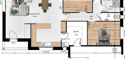Programme terrain + maison à Morannes sur Sarthe-Daumeray en Maine-et-Loire (49) de 100 m² à vendre au prix de 219850€ - 4