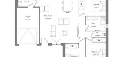 Programme terrain + maison à Cinq-Mars-la-Pile en Indre-et-Loire (37) de 82 m² à vendre au prix de 223500€ - 4