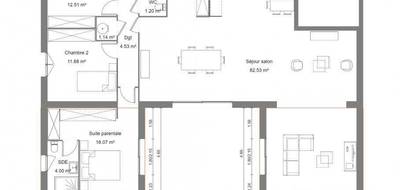 Programme terrain + maison à Fontanès en Gard (30) de 140 m² à vendre au prix de 490900€ - 4