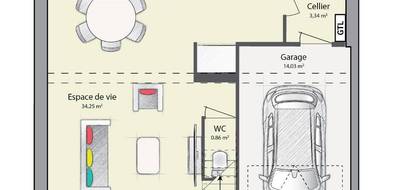 Programme terrain + maison à Vert-le-Grand en Essonne (91) de 89 m² à vendre au prix de 303600€ - 4