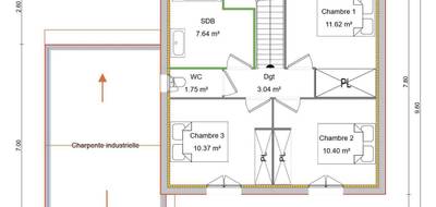 Programme terrain + maison à Ruy-Montceau en Isère (38) de 90 m² à vendre au prix de 285500€ - 4