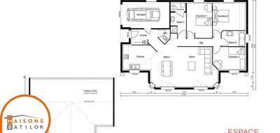 Programme terrain + maison à Champvans en Jura (39) de 106 m² à vendre au prix de 234480€ - 4