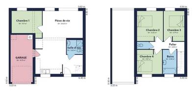 Programme terrain + maison à Chemin en Jura (39) de 95 m² à vendre au prix de 222000€ - 4