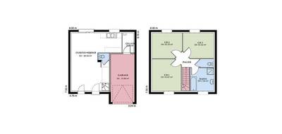 Programme terrain + maison à Chaveignes en Indre-et-Loire (37) de 84 m² à vendre au prix de 155020€ - 2