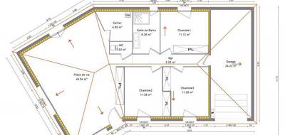 Programme terrain + maison à Saint-Romain-le-Puy en Loire (42) de 90 m² à vendre au prix de 262000€ - 2