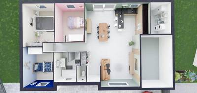 Programme terrain + maison à Ostricourt en Nord (59) de 96 m² à vendre au prix de 235412€ - 3