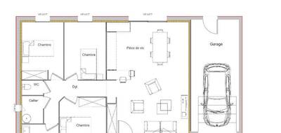 Programme terrain + maison à Nœux-les-Mines en Pas-de-Calais (62) de 83 m² à vendre au prix de 230000€ - 3