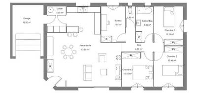 Programme terrain + maison à Juillan en Hautes-Pyrénées (65) de 100 m² à vendre au prix de 241500€ - 4