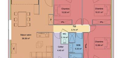 Programme terrain + maison à Braslou en Indre-et-Loire (37) de 84 m² à vendre au prix de 167100€ - 4
