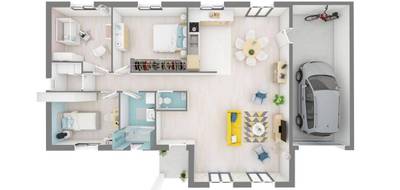 Programme terrain + maison à Le Gué-d'Alleré en Charente-Maritime (17) de 109 m² à vendre au prix de 244846€ - 4